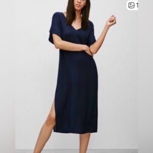 Elegant Black V-Neck Dress